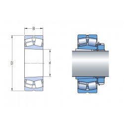 ROULEMENT A ROULEAUX SPHERIQUES Nsk 60X110X28 ( ALESAGE CONIQUE )